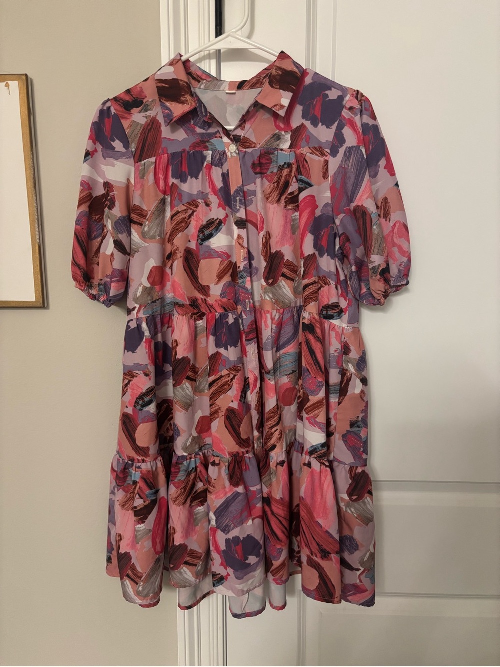 Multicolor SHEIN Button Down Dress